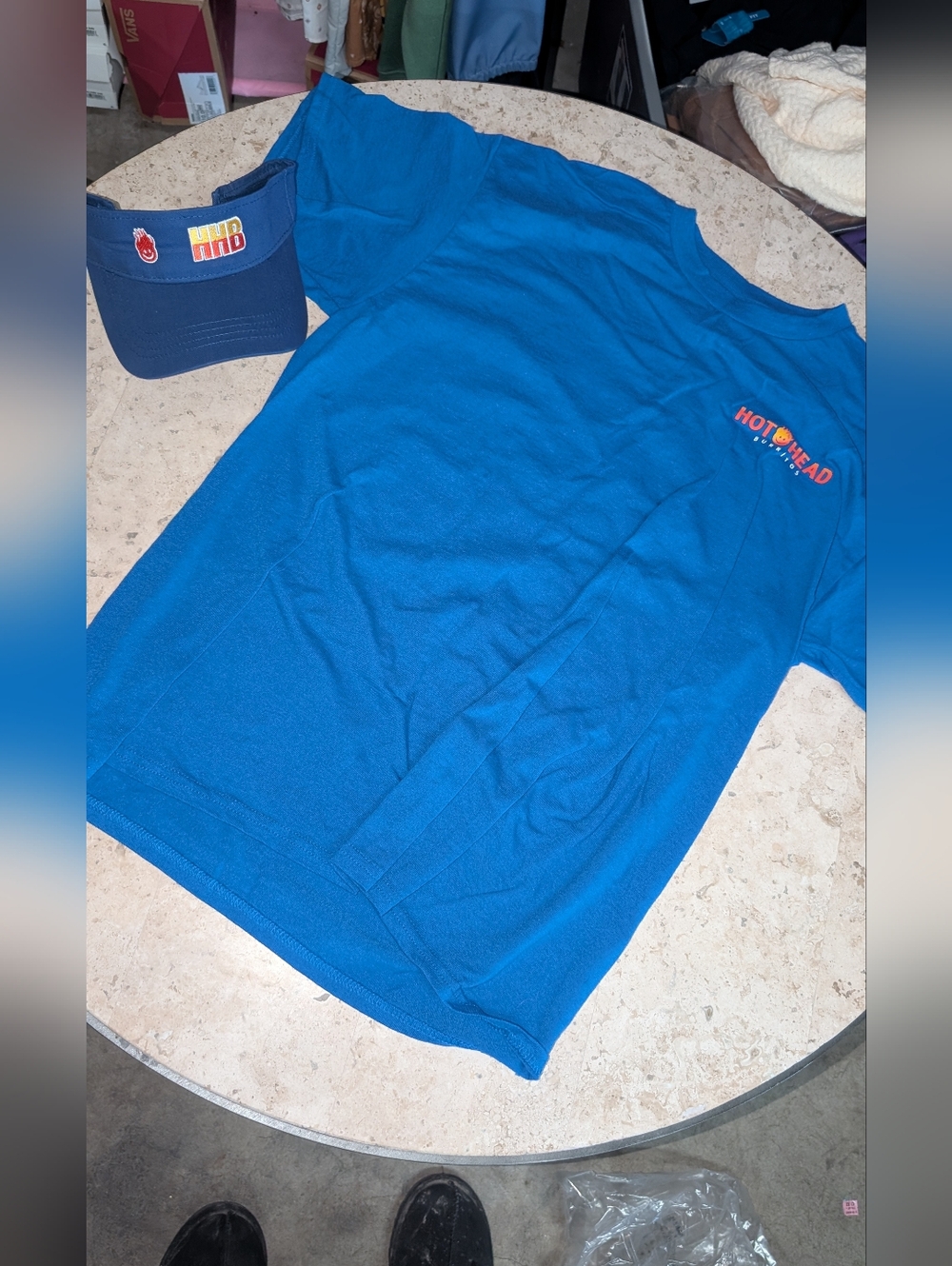 Hot Head Burritos Crew Shirt And Visor